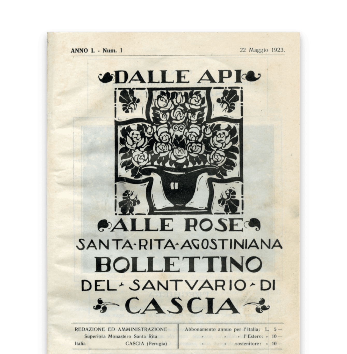 Copertina della rivista speciale pubblicata nel 1923